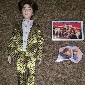 Btw idol doll with photocard and stickers